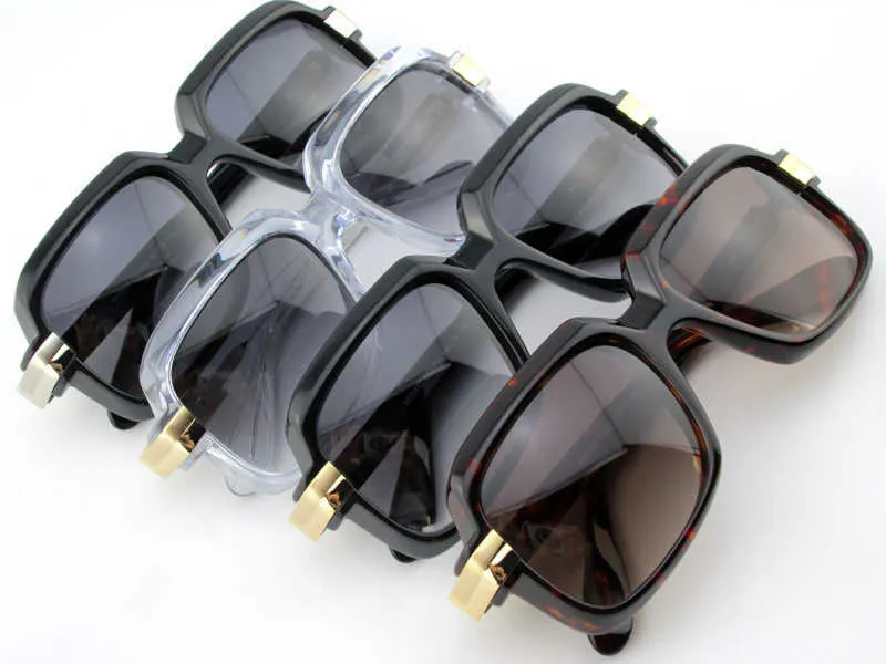 Sonnenbrille Vintage Legends 607 Schwarz Gold Grau Verlaufsglas Herren Sonne UV400 Protecton Brillen mit Box Herren Sonnenbrillen Marke 2073