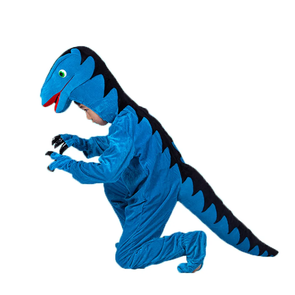 Maskottchen-Puppenkostüm, neue Kinder-Dinosaurier-Kostüme, Halloween-Kostüm, T-Rex, Brachiosaurus, Raptor, Overall, Plüsch, Purim-Party-Anzug für Jungen und Mädchen