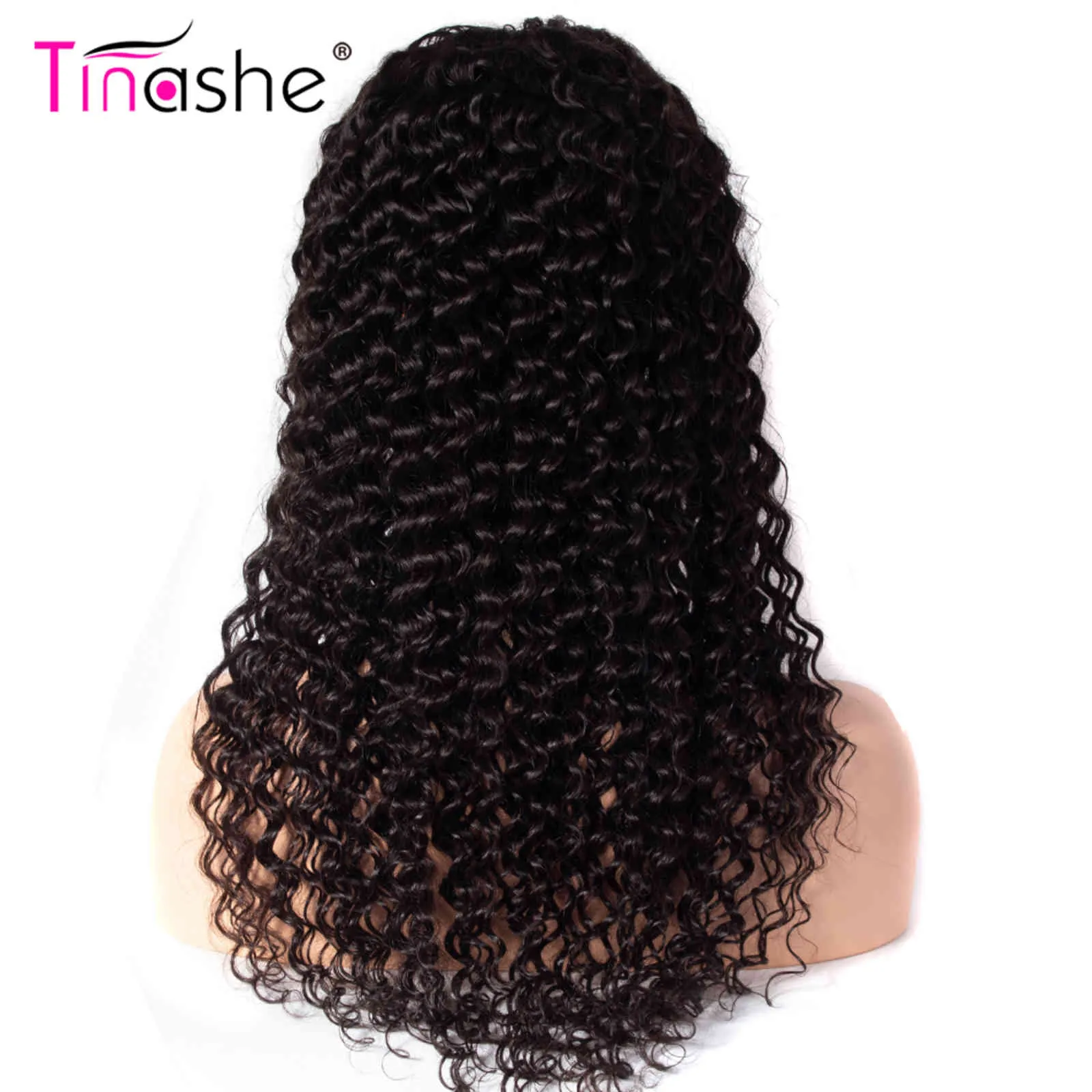 Tinashe vague profonde HD Transparent dentelle perruques 200 densité 5x5 6x6 fermeture brésilienne 28 30 pouces bouclés cheveux humains 57789464620536