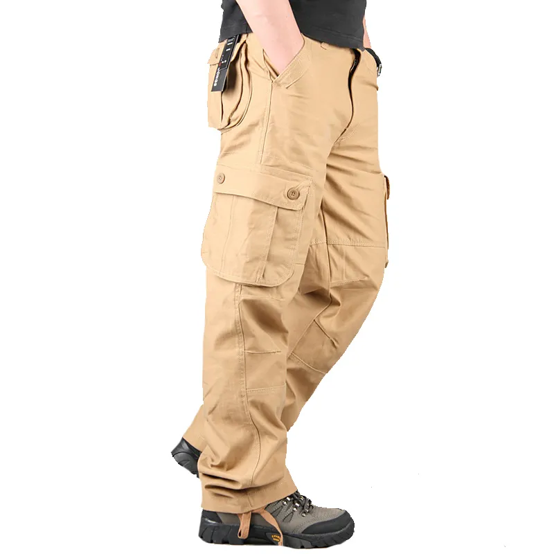 Styles militaires hommes pantalons multi-poches sport joggeurs Streetwear armée droite pantalons longs Cargo pantalons pantalons décontractés pour hommes vêtements
