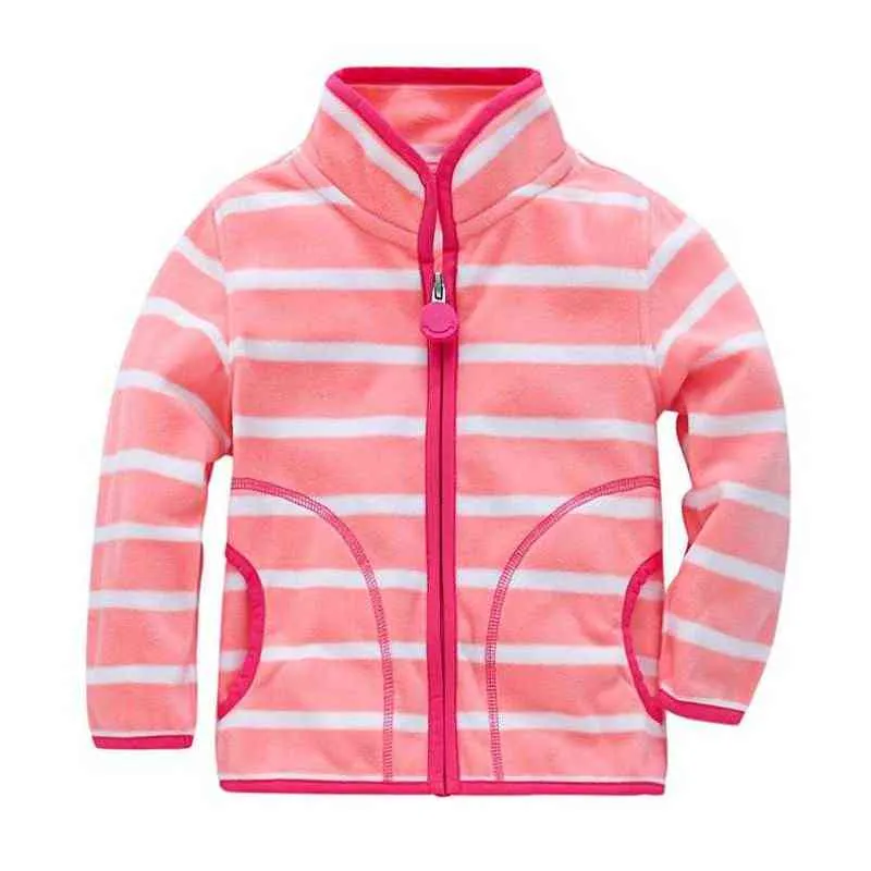 Mode printemps automne filles garçons veste polaire 2-7 ans enfants survêtement manteaux bébé costume de sport enfants Dot 211204