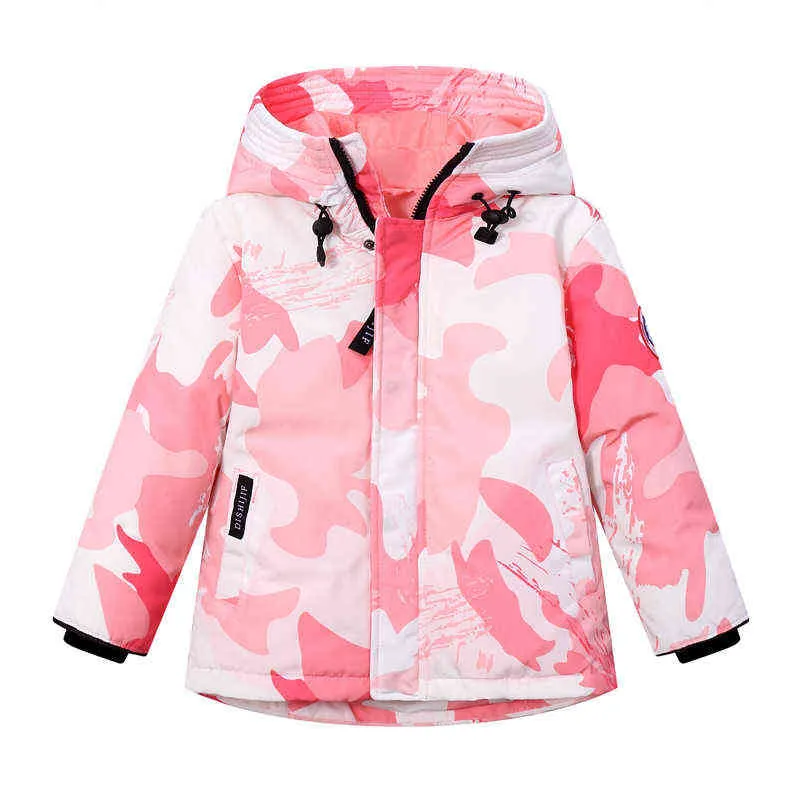 Winter Children Down Jacket Boys Girls Overcoat Thick Fashion Outdoor Parkas Teenagers Kids Baby Clothing Coats 3-12y 211224