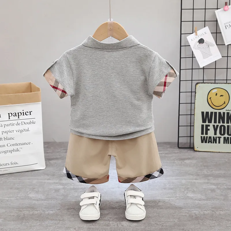 2 stks Jongens Zomer Kleding Sets Kinderen Mode Shirts Shorts Outfits voor Baby Jongen Peuter Trainingspakken voor 0-5 Jaar