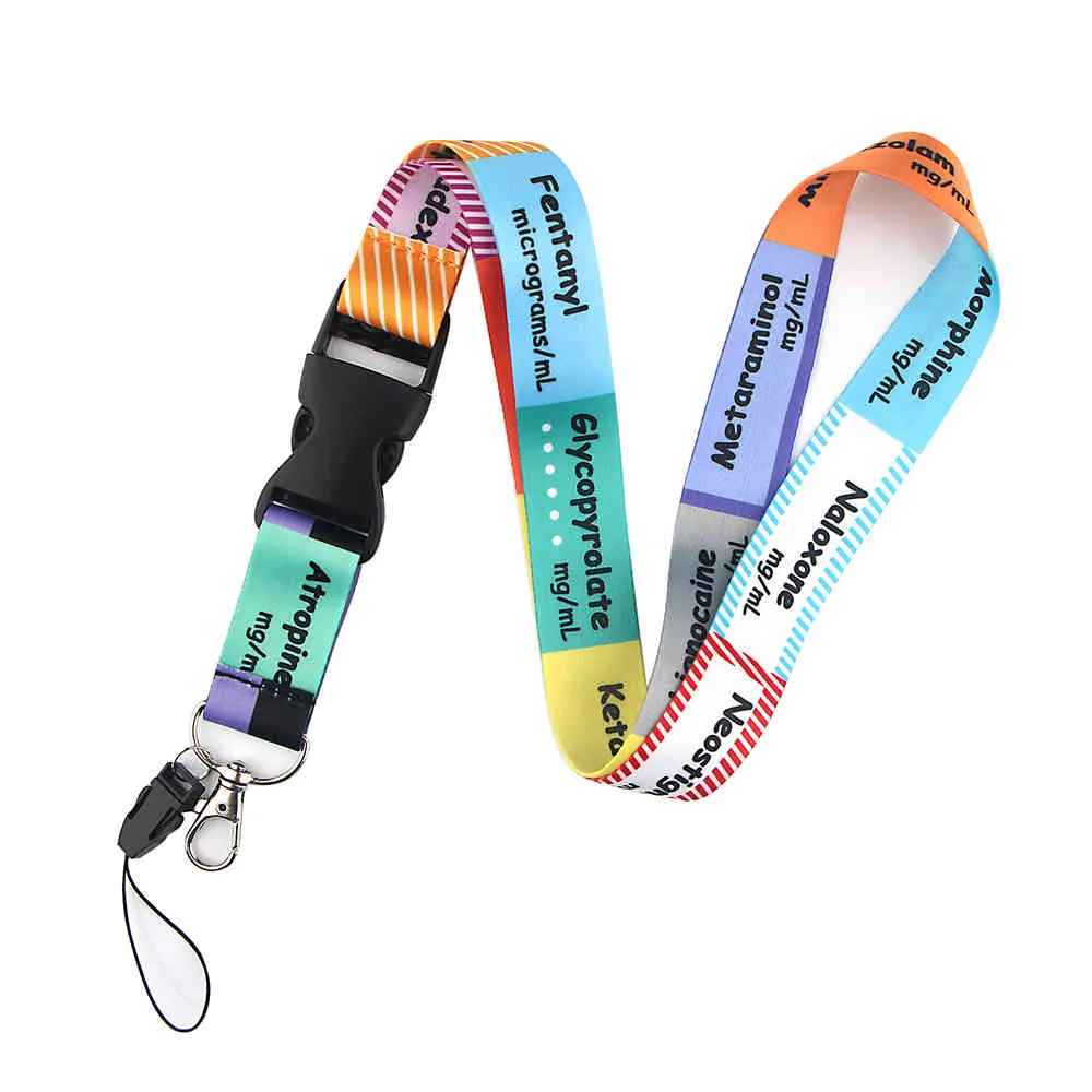 J2534 Cartoon Doctor Nurse Medical Order of Blood Draw Lanyard Gift for Nursing Clinicals And Student