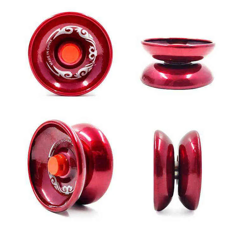 Couleur aléatoire Alliage Yoyo Ball Professionnel Haute Performance Vitesse Cool Alliage Yoyo Marche tranquille Balle Enfants Jeux Nouvelle Vente G1125