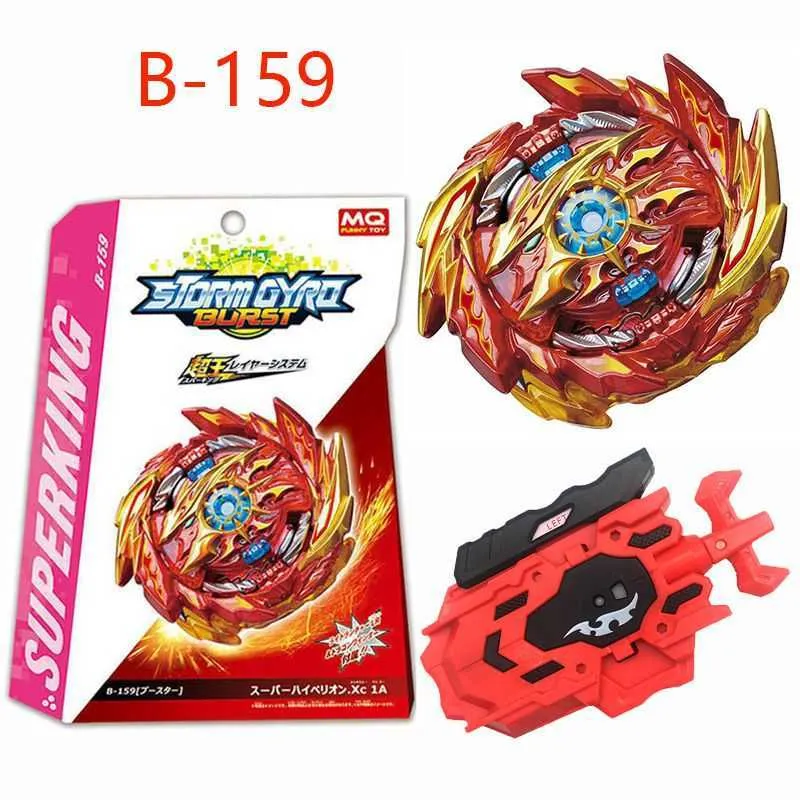 Burst Superking B-159 Spinning Top B159 Gyroscope Super Hyperion avec lanceur Metal Fusion Toy Fight Gyro Enfants Cadeaux d'anniversaire X0528