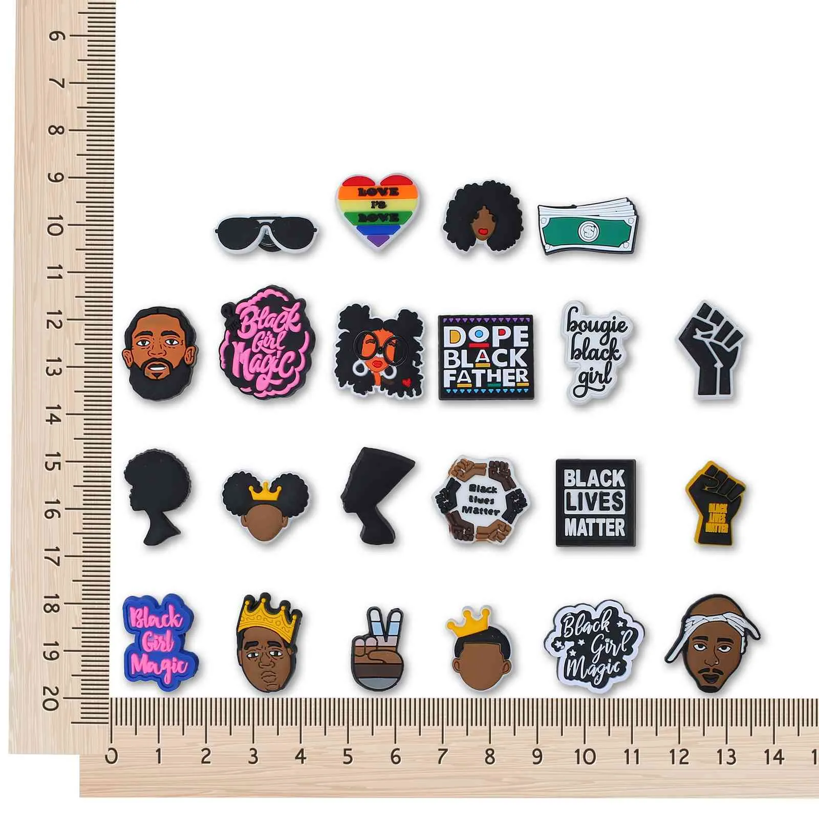 عشوائي Black Lives Matter Shoe for Charms Designer Bulk Decoration Accessories Fit Clog Jibz Kids Gift260u