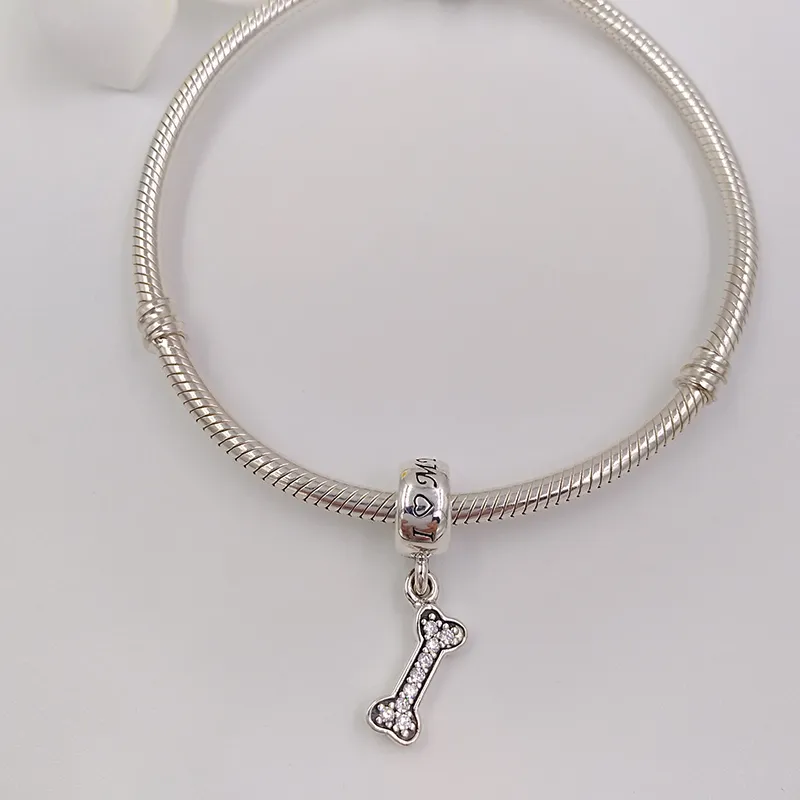 Ciondoli fai-da-te perline malocchio la creazione di gioielli LOVE DOG 925 Sterling silver pride braccialetto donna uomo braccialetto catena collana di perline ciondolo regali di compleanno 791263CZ3843386