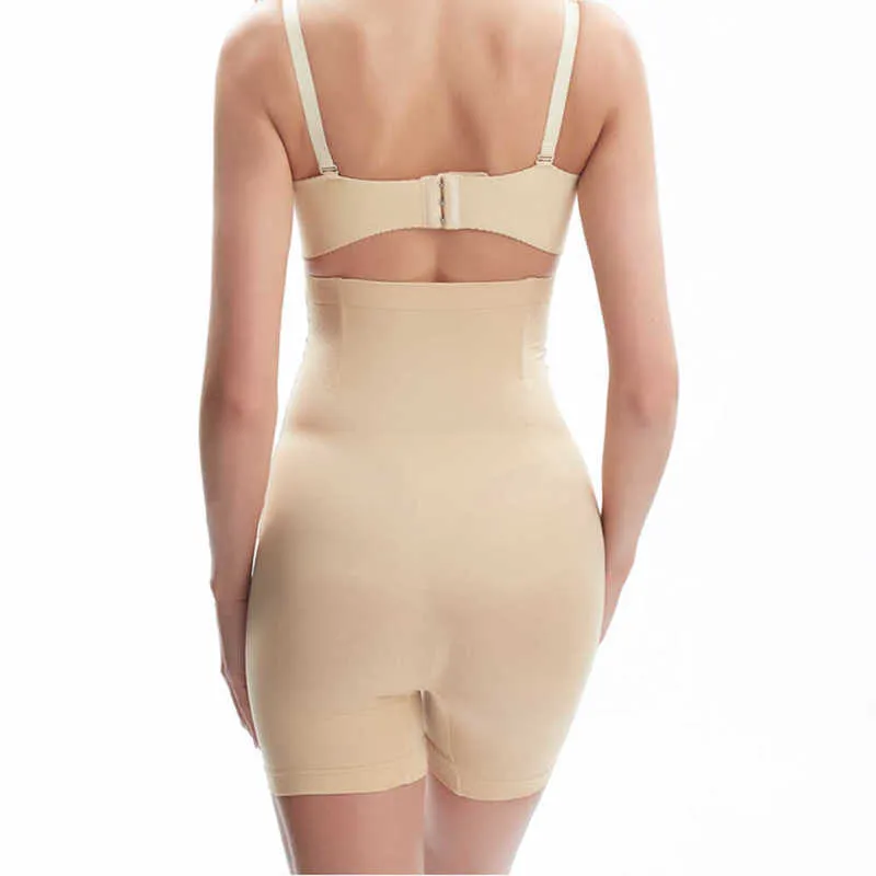 Cozysee Butt Livsle Body Shaper Panties Firm Belly Tummy Control Shapewear Lår Slimmer Girdle Shorts med krok midja tränare 210928