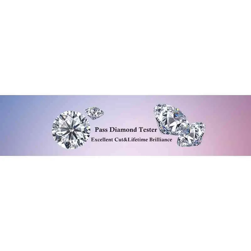 Coreano 925 Sterling Silver 0.1 Carat Pass Diamond Tester Taglio brillante D Colore Moissanite Stella Orecchini pendenti Ragazze Gioielli carini