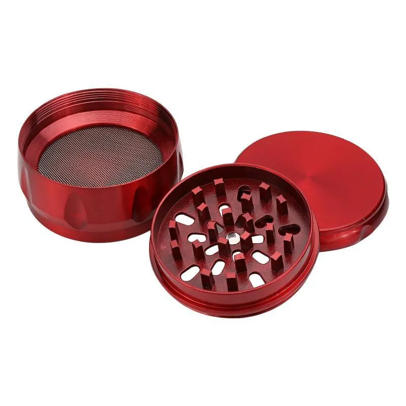 Outro fumar Top Quality 60mm Mais novo Metal Herb Fumar Grinder Spice Tobacco Moedores Premium Drum Forma Alumínio Liga de Alumínio Moller