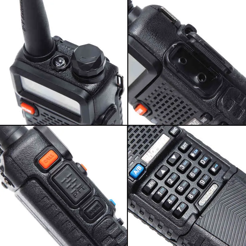 Baofeng UV-5R talkie-walkie double bande VHF UHF 136-174 MHz 400-520 MHz Pofung UV 5R Portable 5 W Radio bidirectionnelle BF-UV5R