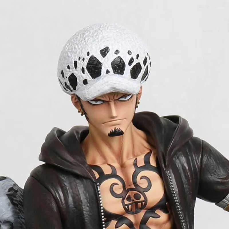 Anime Trafalgar Law Leopard Scène Bediening Duivel Fruit Pvc Action Figure Standbeeld Collectie Model Poppen Versieren Speelgoed Voor Kinderen Q079085995