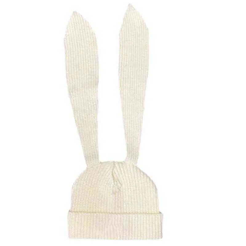 Cappello di coniglietto pasquale Orecchie di coniglio Costume Fungoli divertenti Cappelli Decorazioni di Pasqua ad addensare tappi a maglia le donne inverno 2201132890693254732