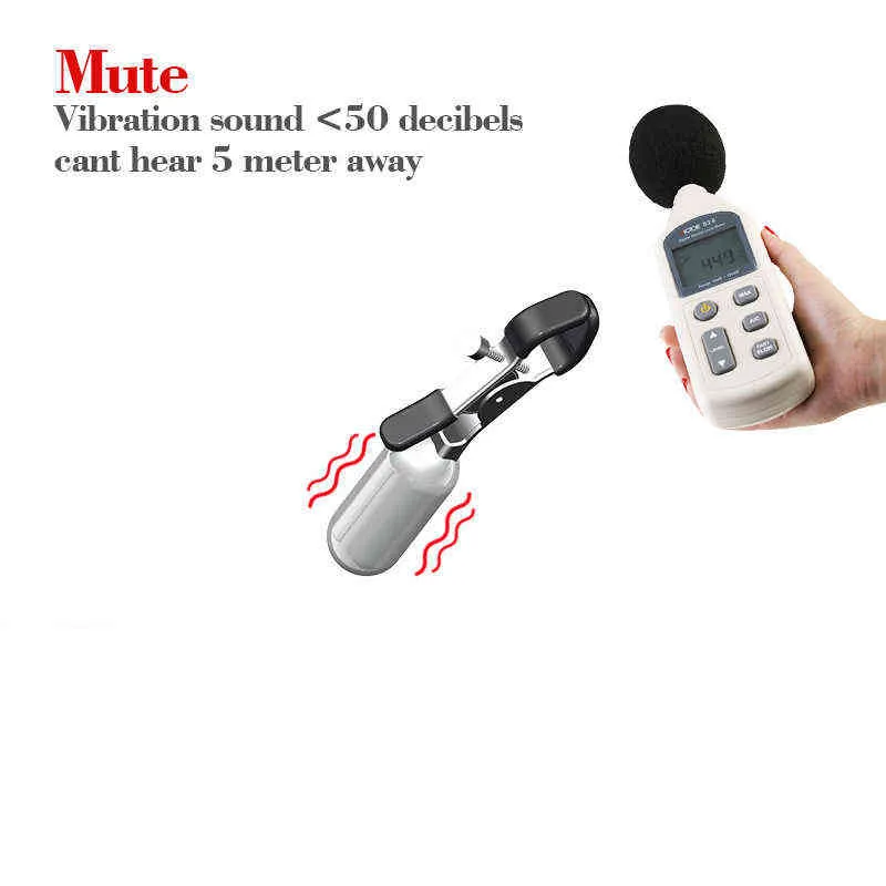 NXY Pump Toys 20 Frequency Vibration Nipple Clamp Breast Enhancement Flirt Vibrator Mute Sex For Couple Adult_voghion.com