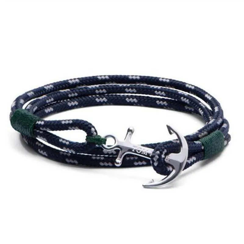 19 couleurs Tom Hope Navigation bracelet à breloques 4 tailles Bracelets méditerranéens Bracelets pour femmes hommes