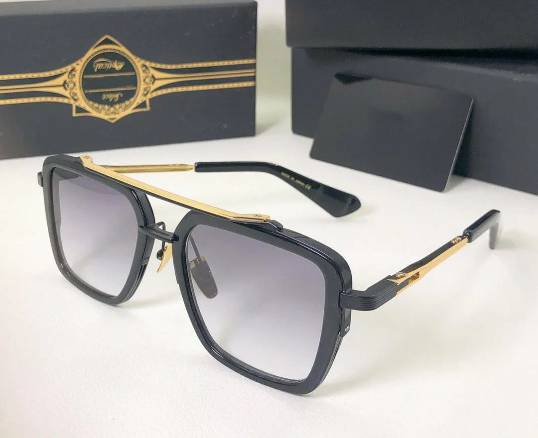 Top Original de alta calidad Diseñador A DITA SEVEN Gafas de sol para hombres famosos de moda Clásico retro marca de lujo moda de anteojos 249v