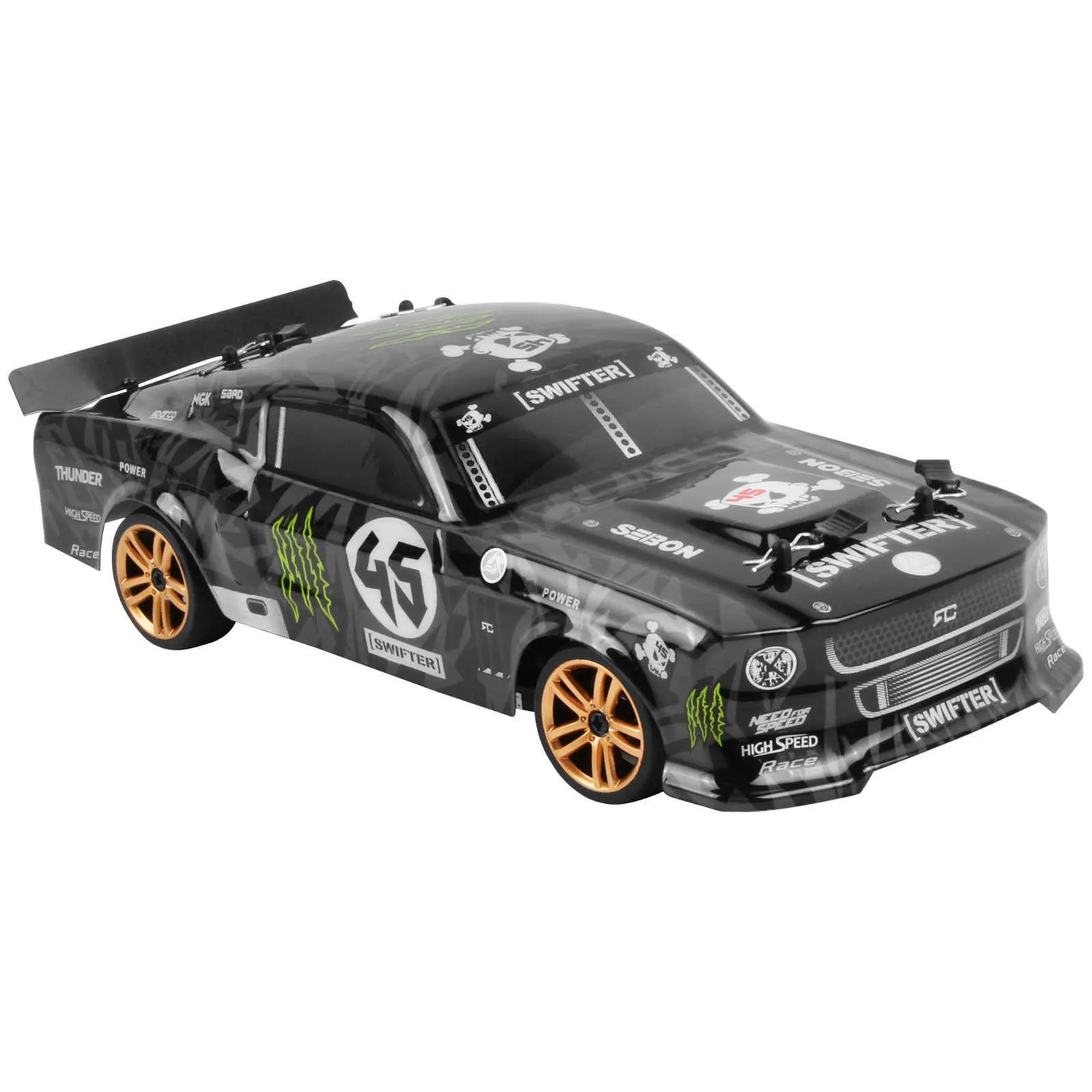 Remote Control Highspeed Car 24g Remote Control 118 Model Fourwheel Drive Drifting Car Selected Highquality 60kmh Rc Q07621981