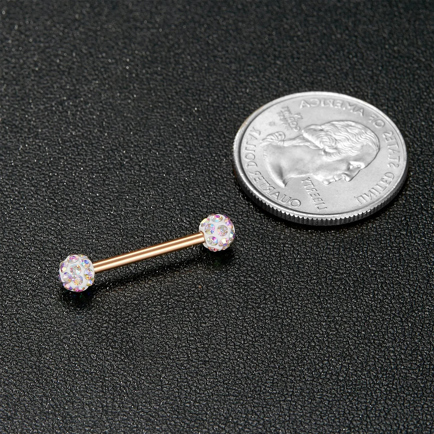 Boniskiss 14G 12-18 mm Pierścienie językowe Sutek proste sztangi stalowe ciało piercing biżuteria
