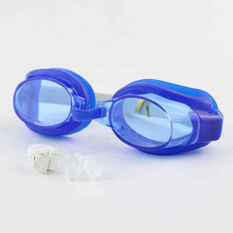 Adjustable Swimming Goggles for Adults Children Kids Swimming Eyewear Eye Glasses with Earplugs Nose Clip Swim Pool Accessories Y220428