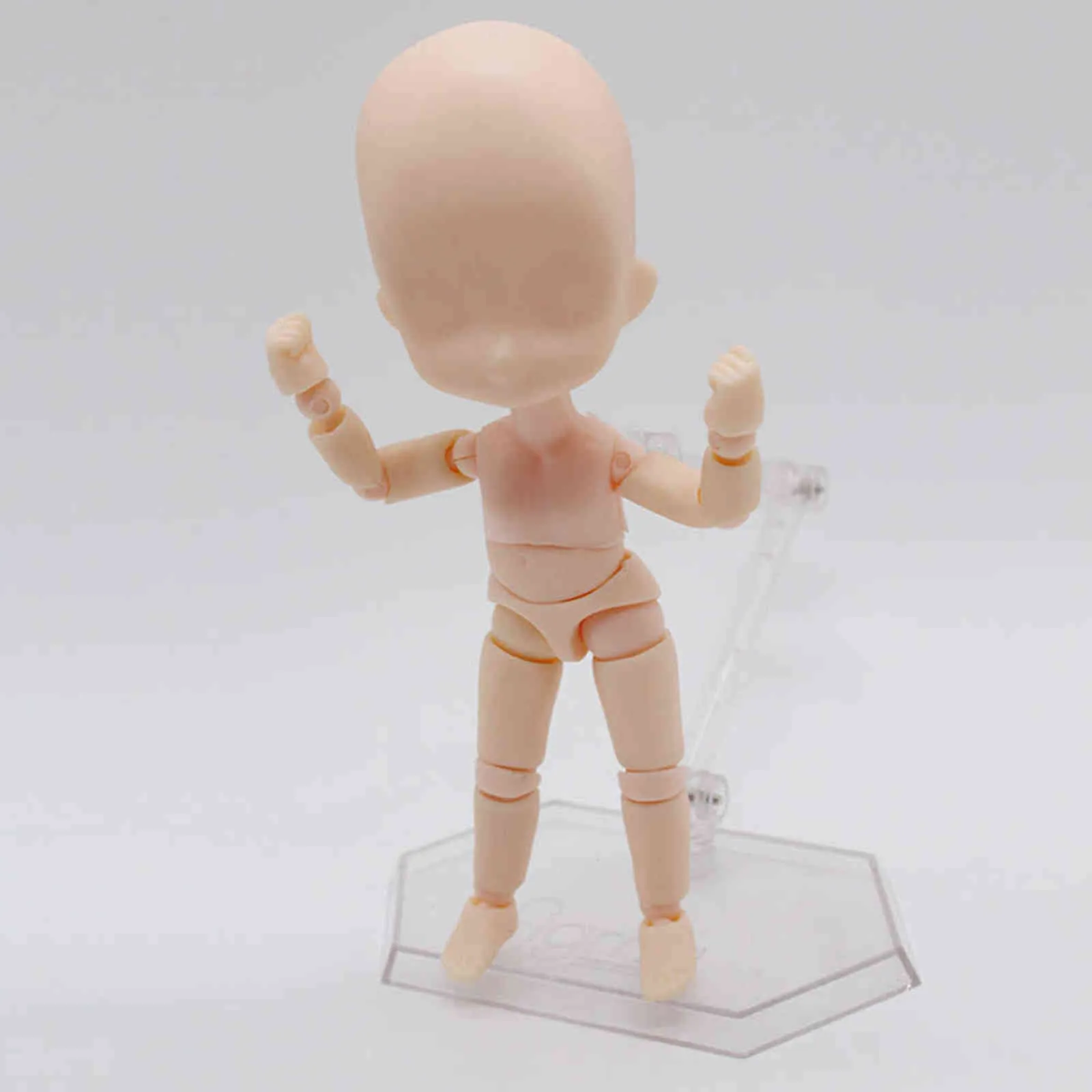 Corpo articolato mobile bambola BJD con supporto Moda fai da te Prop 15cm 1/12 Bambole bambini nudi Giocattoli Mini Baby Action Figure Giocattoli H1108