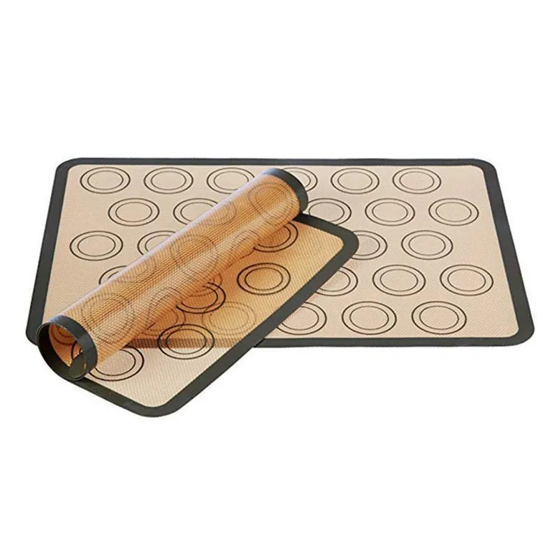 Tapis de cuisson antiadhésif en Silicone, outils de pâtisserie, pâte à rouler de grande taille pour gâteau, biscuits, Macaron, cuisine Y200612224F