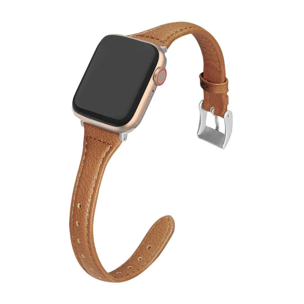 Cinturino Smart Watch Apple Watch Band 40mm 44mm 38mm 42mm Series SE 6 5 4 3 2 1 Cinturino orologio donna in pelle