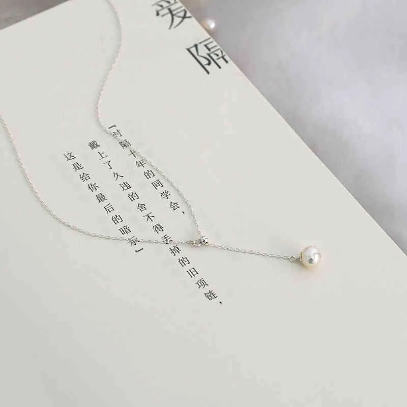 ASHIQI 7-8mm Collier de perles d'eau douce naturelles Bijoux en argent sterling 925 pour femmes