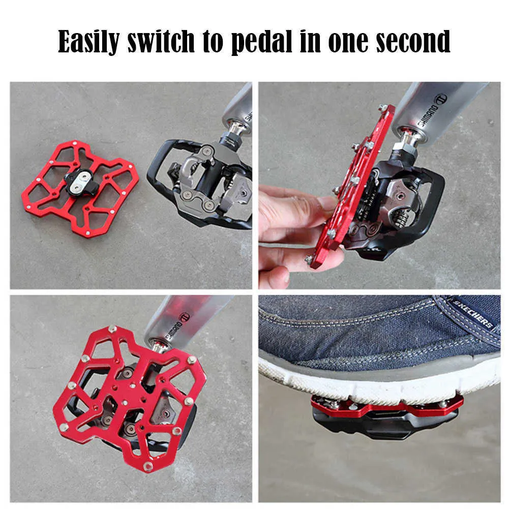 adattatori universali senza sgancio alla piattaforma tacchetti pedale SPD Shimano Speedplay adattatore piattaforma bici parti di biciclette