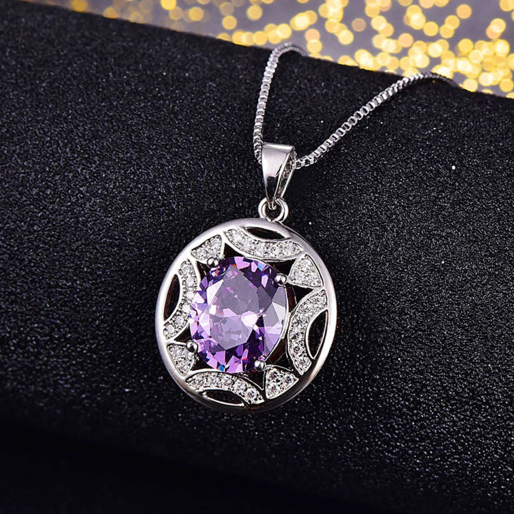 HBP Fashion Luxury Classic Round Pinging Super Flash Anti Drilling Hollow Diamond Colar 2021 New Style257o5672963