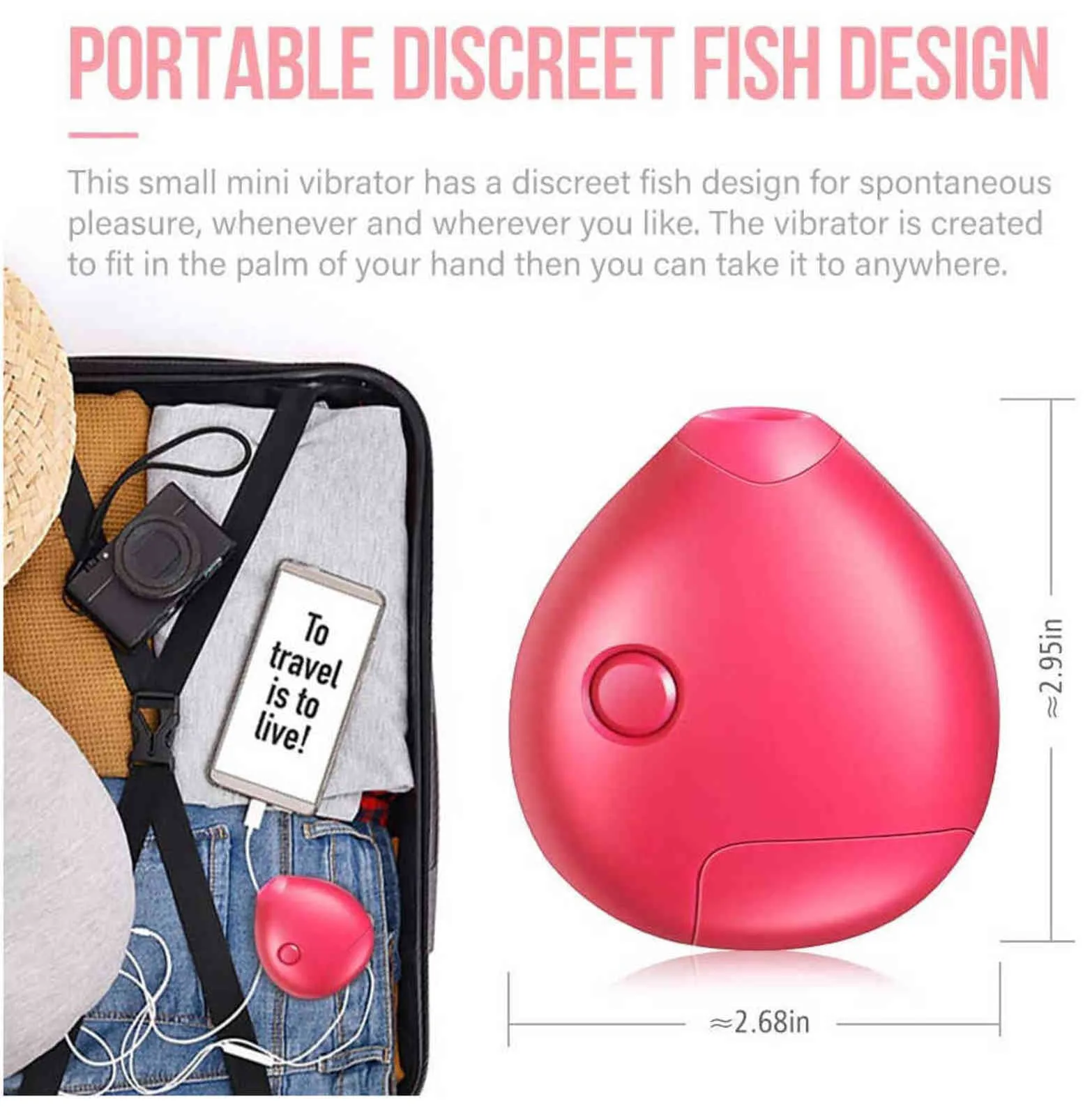 Oeufs poisson sucer masturbateur vibrant taquinerie du sein massage vibrateur 1124