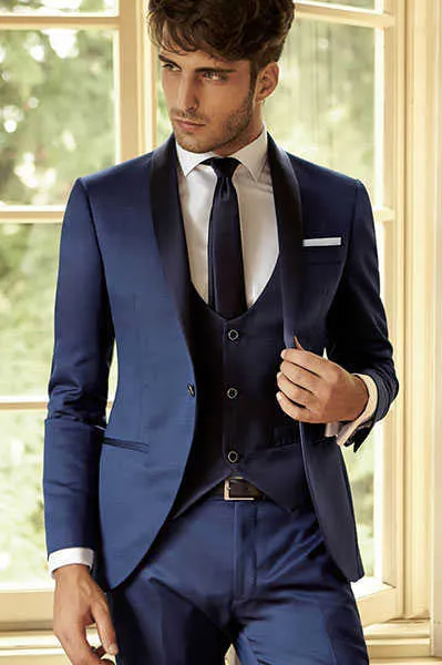 Latest-Coat-Pant-Designs-Navy-Blue-Men-Suit-Slim-Fit-3-Piece-Groom-Shawl-Lapel-Tuxedo