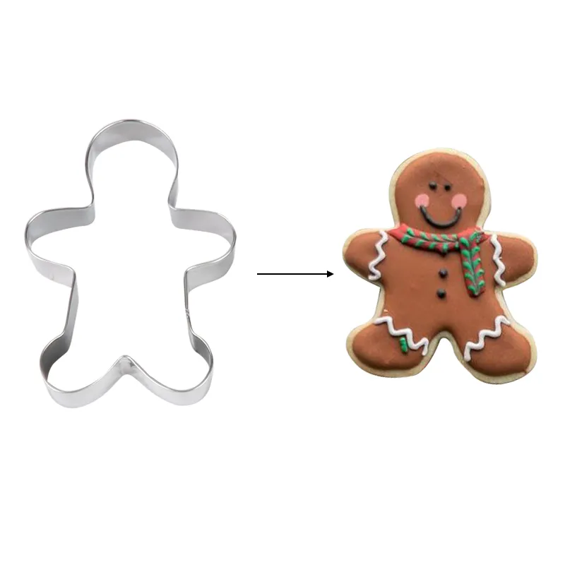 5 stks Kerstmis Keuken Deco Cookie Cutter Tools Gingerbread Tree Shaped Xmas Biscuit Mold Christams Cake Decorating Navidad Gift