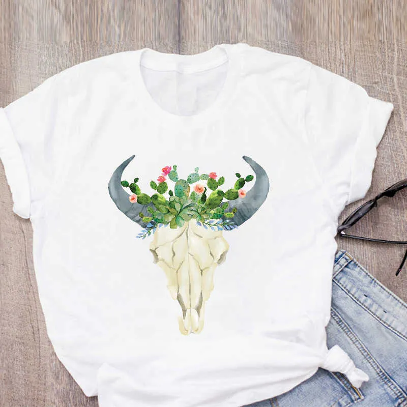 Frauen Grafik Blume Tumblr Floral Mode Druck Sommer T-Shirt Hemd Tops Dame Kleidung Frauen Kleidung T-shirt Weibliche T Shirt x0527