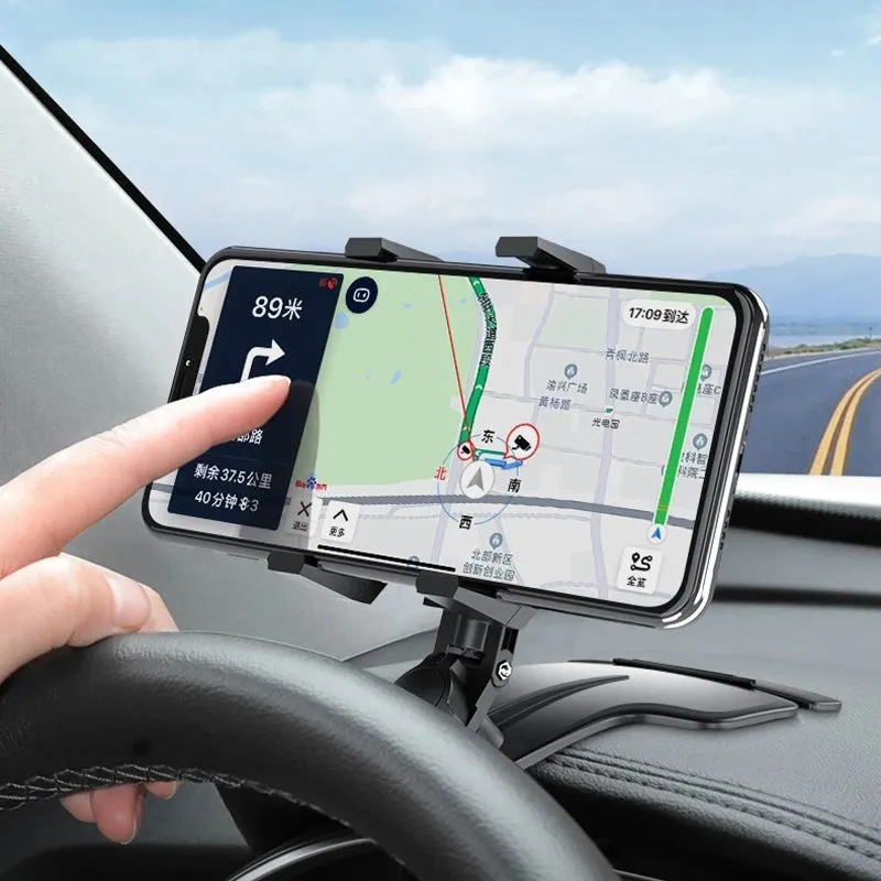Universele mobiele beugel GPS Mount in Dashboard Achteruitkijkspiegel Sunshade Baffle Phone Holder Auto Supplies