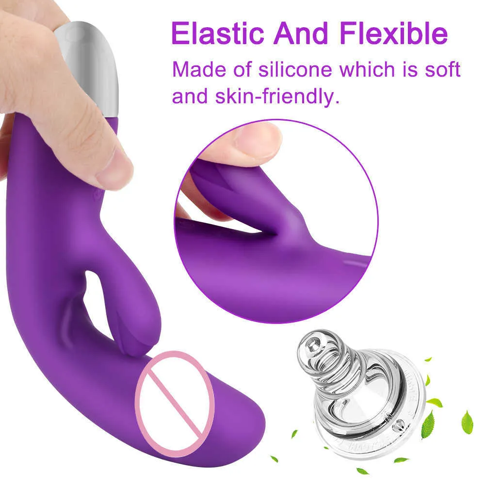 Itens de massagem feminino masturbação vibrador coelho vibrador g ponto massageador vaginal clitóris estimulador dupla vibração brinquedos sexuais para wo308f