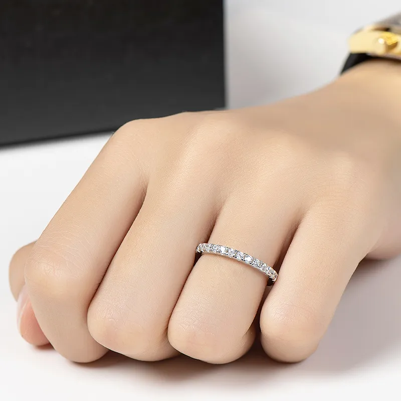 LESF Women Ring 925 Sterling Silver Simple Geometric Single Stackable Engagement Sieraden 2202232148287