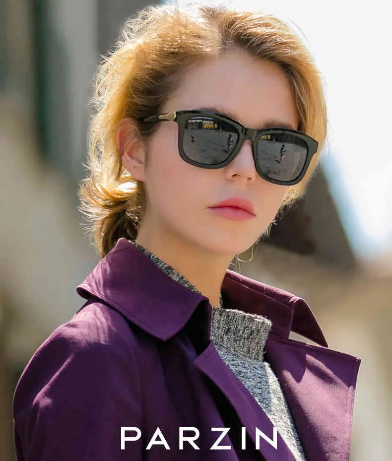 Parzin 편광 빈티지 선글라스 여성 패션 럭셔리 브랜드 운전 태양 안경 남자 레트로 사각형 UV400 안경 Gafas de sol