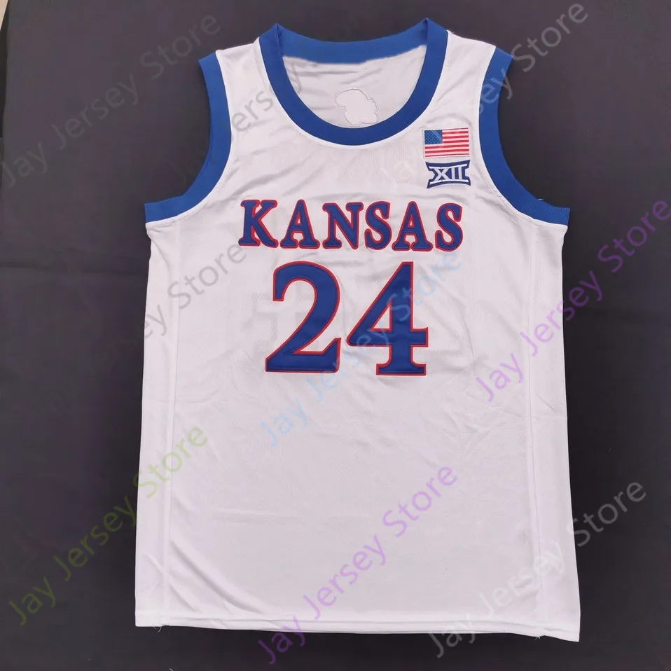 Basketbalshirts 2022 Final Four 4 Kansas Jayhawks Basketball Jersey NCAA College Ochai Agbaji Gradey Dick Jalen Wilson Bobby Pettiford Jr Dajuan Harris