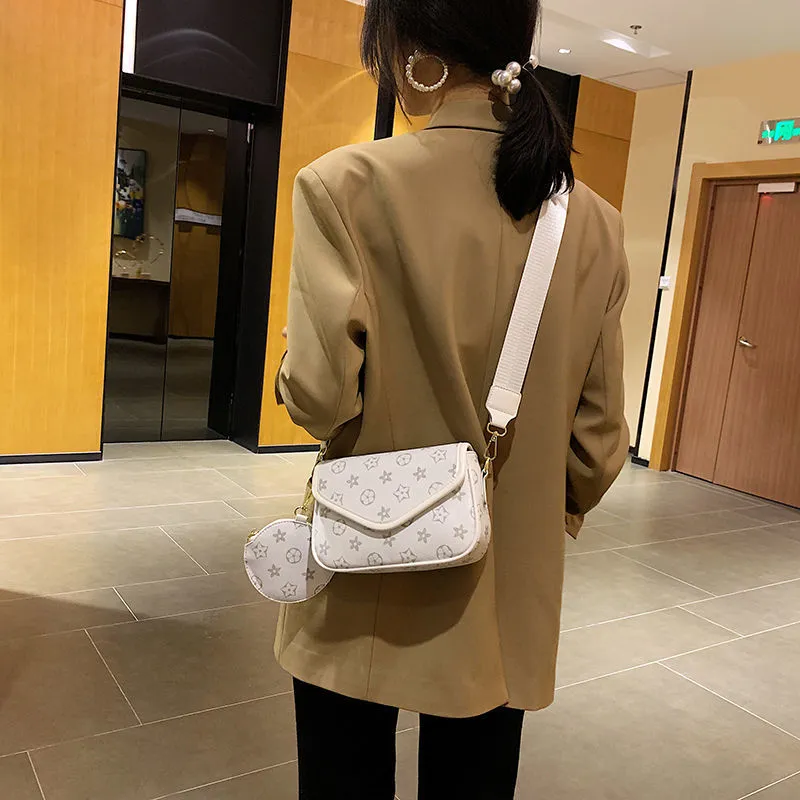 حقيبة يومية حقيبة المرأة حقيبة إمرأة حقيبة الأزياء البسيطة مربع 2021 النطاق العريض الأزياء ens عارضة الكتف crossbody أزياء صغيرة