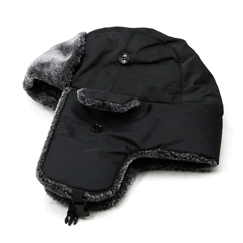 Cappello colbacco invernale Trapper Caldo soldato russo Trooper in pelliccia sintetica Paraorecchie Cappelli da sci Cap adatto a uomo Donna249S