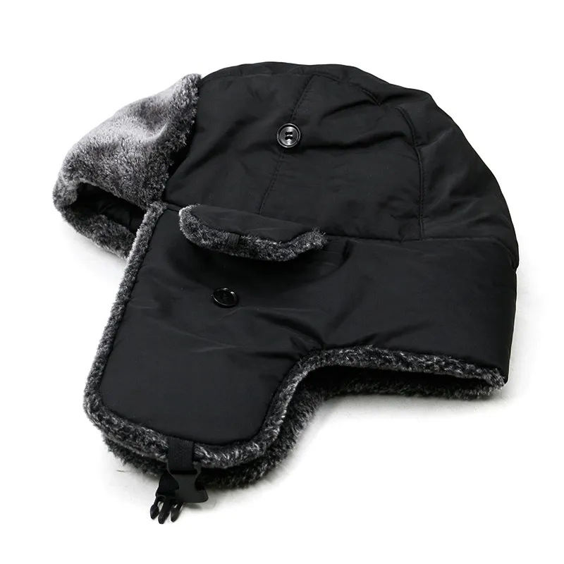 Winter-Trapper-Uschanka-Mütze, warme russische Trooper-Kunstpelz-Ohrenklappe, Skimütze, Mütze, passend für Männer und Frauen249S