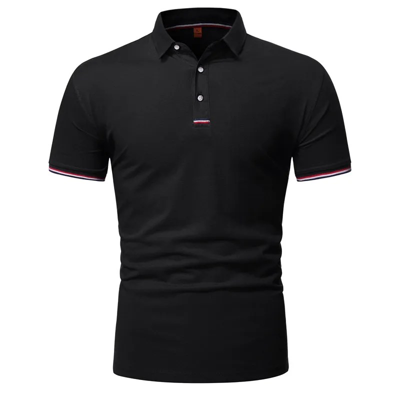 Desenhos manga curta camisa polo homens casual moda negócio polo camisa verão aconchegante lapela homens polo camisas de algodão