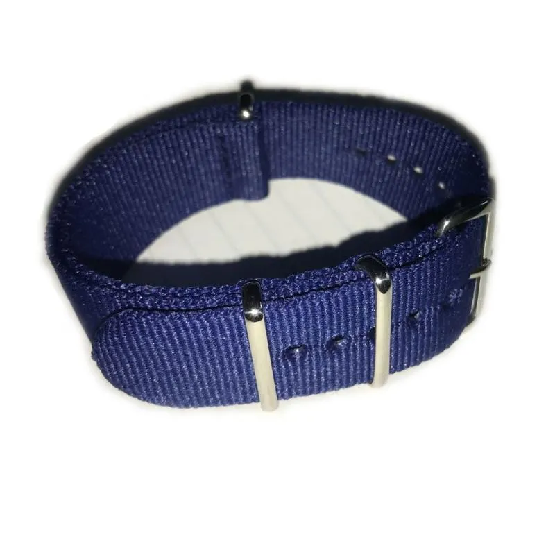 Watch Bands 24 Mm Brand Army Sports Fabric Nylon Watchband Accessories Stainless Steel Buckle Belt For Men's Strap303T