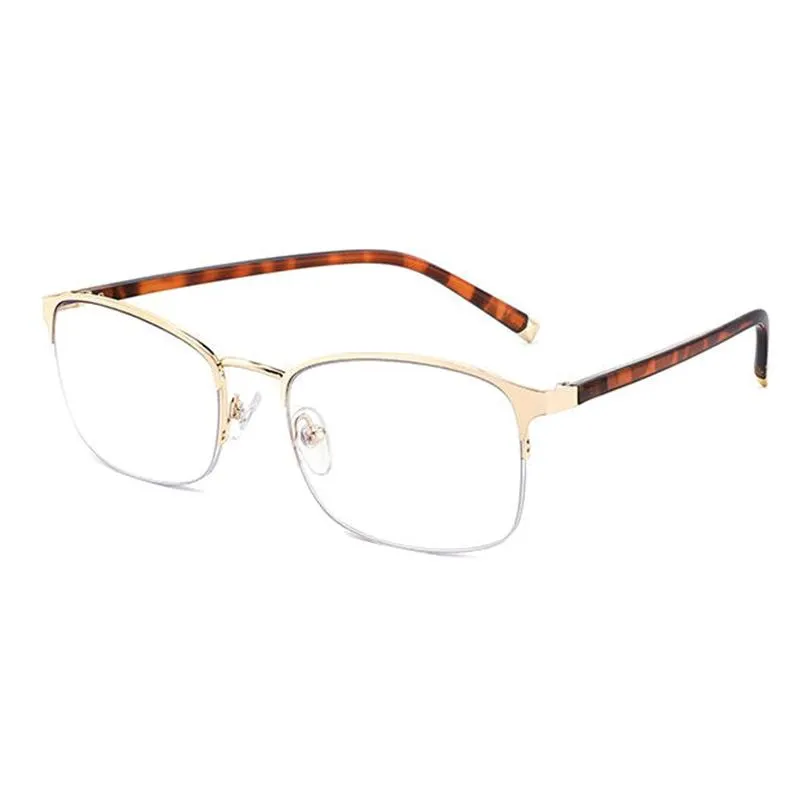 Solglasögon Unbreakable Flexible Progressive Reading Glass för män Kvinnor Presbyopia Anti Blue Light TR90 Titanium Extra härdning213H
