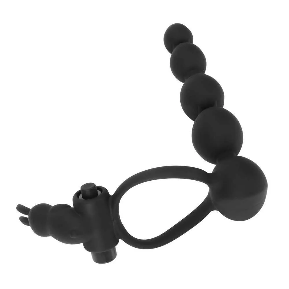 Massageartikel Upgrade Penis Vibrierender Ring Sexspielzeug für Paare Gspot Vibrator Butt Plug Double Penetration Strapon Dildo Anal Bea4511545