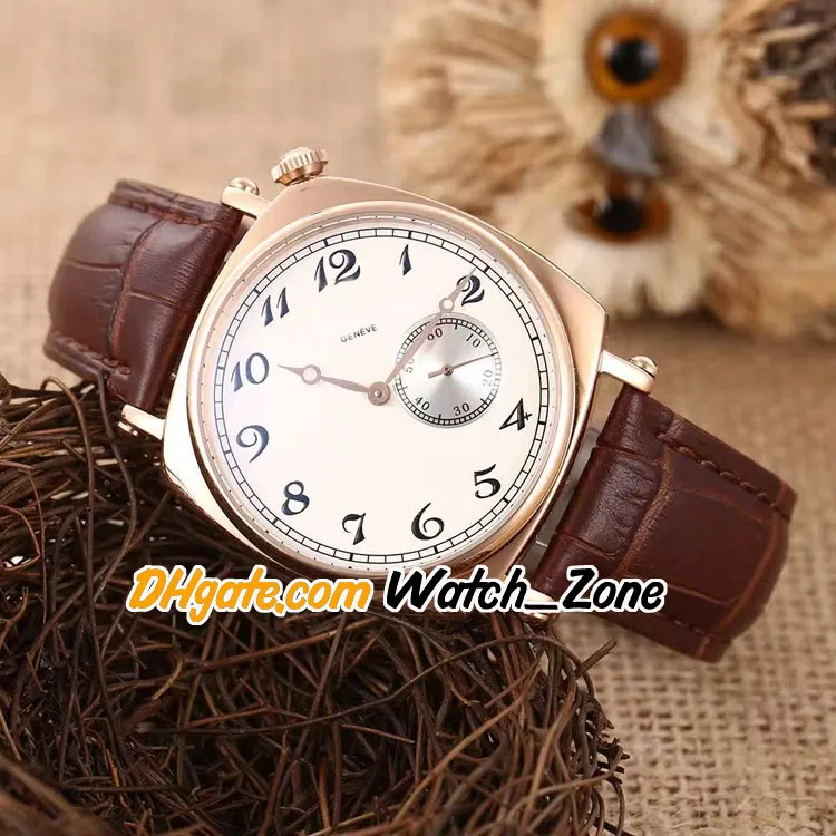 40mm Historiques American 1921 82035 Orologio automatico da uomo 82035 000G-B735 Quadrante bianco Cassa in acciaio Cinturino in pelle nera Orologi da uomo 237U