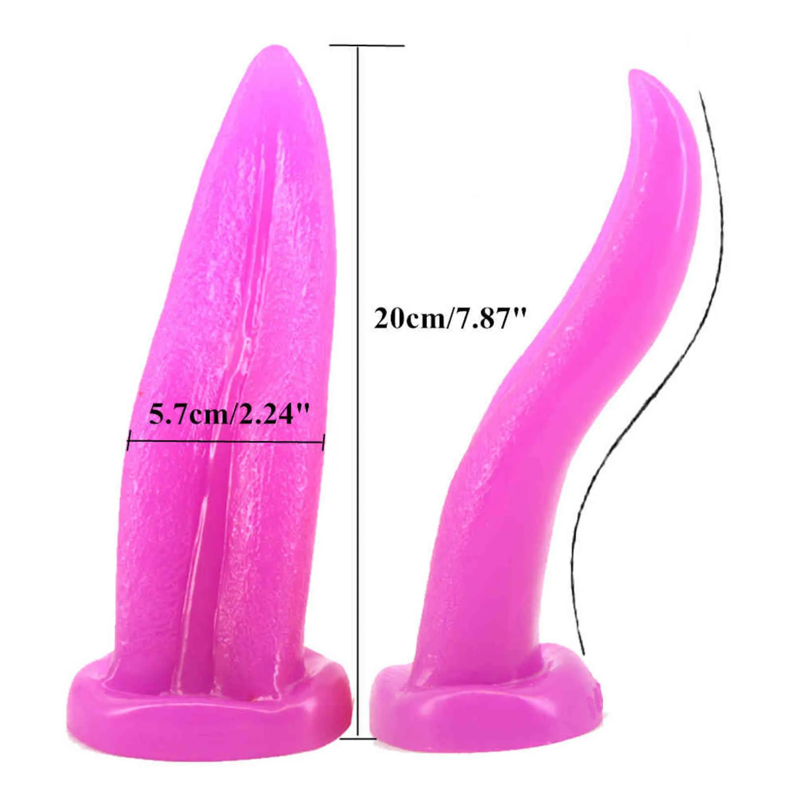 NXY Anal sex toys Realistic Tongue Anal Plug Sucker Buttplug G-Spot Vagina Massager Sexual Oral Sex Toys for Women Gay Adult Games Erotic Products 1123