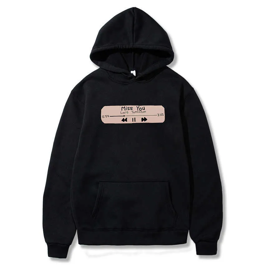 Música Miss You Graphic Hoodies Hot One Direction 1D Feminino Hoody 2021 New Hip Hop Harajuku Sueter Mulheres Homens Ulzzang Pullover H0910