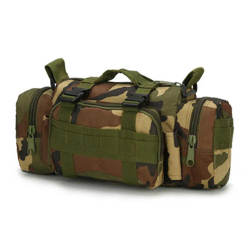 Hög kvalitet utomhus militär taktisk ryggsäck midja pack midja väska mochilas molle camping vandring påse bröstväska y0721